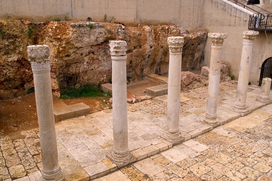 The Ruins of Roman street Cardo, Jerusalem