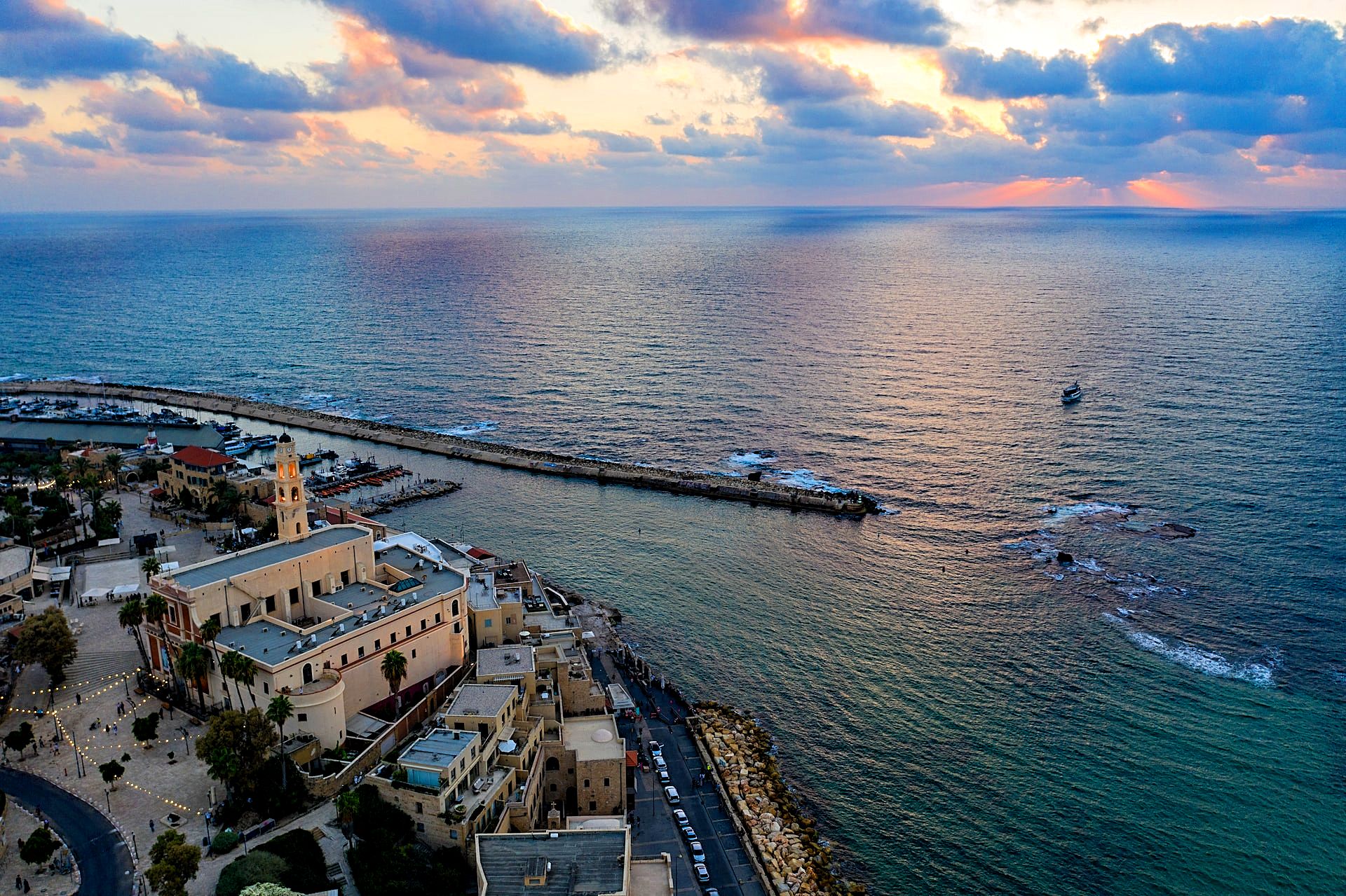 Sunset at the Jaffa Port, Israel