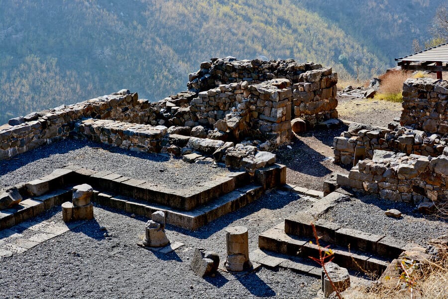 Ruins of Ancient Buildings in the National Park of Gamla