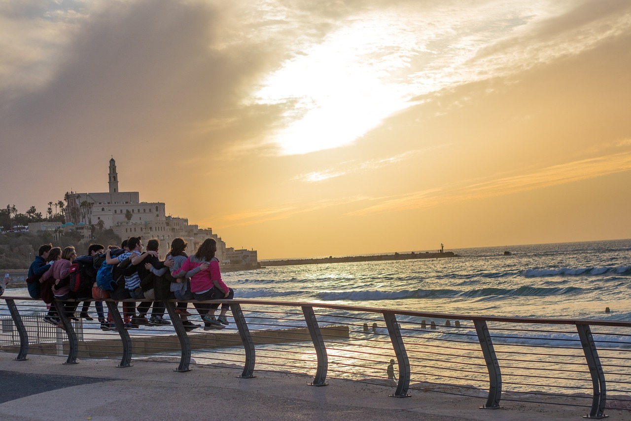 Plan the Perfect Israel Itinerary- Day 10 Jaffa, The Jaffa Sunset from the Tel Aviv boardwalk