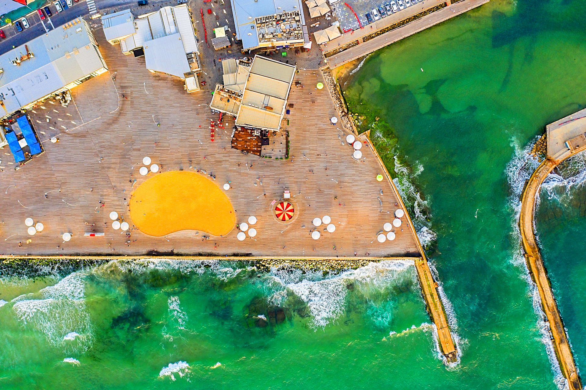 Aerial view of Tel Aviv Old Port
