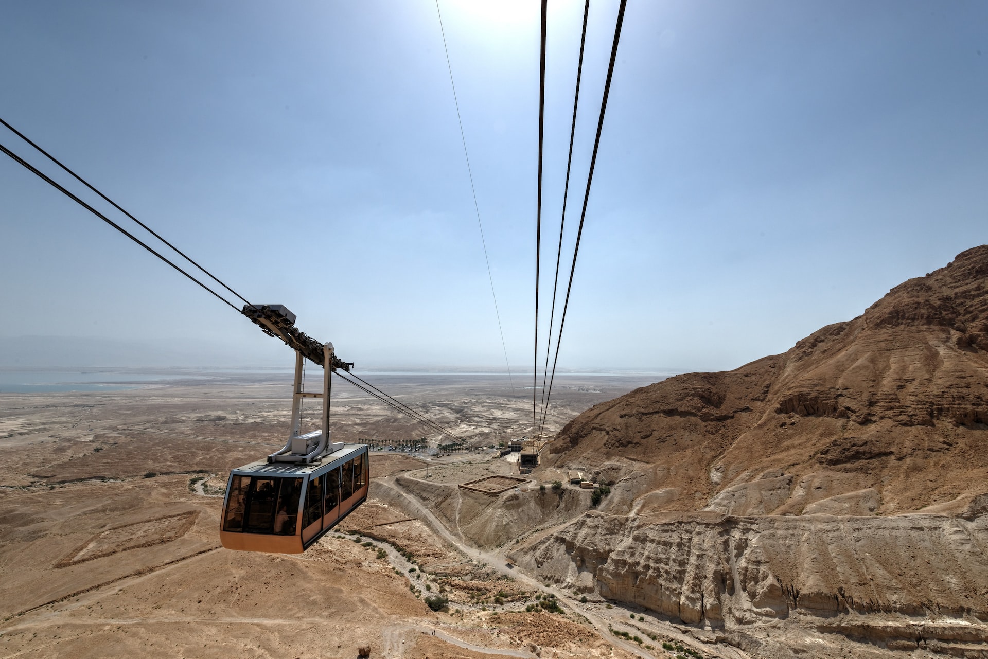 Plan the Perfect Israel Itinerary- Days 6-7 Masada, the Dead Sea and Ein Gedi, Masada cable car