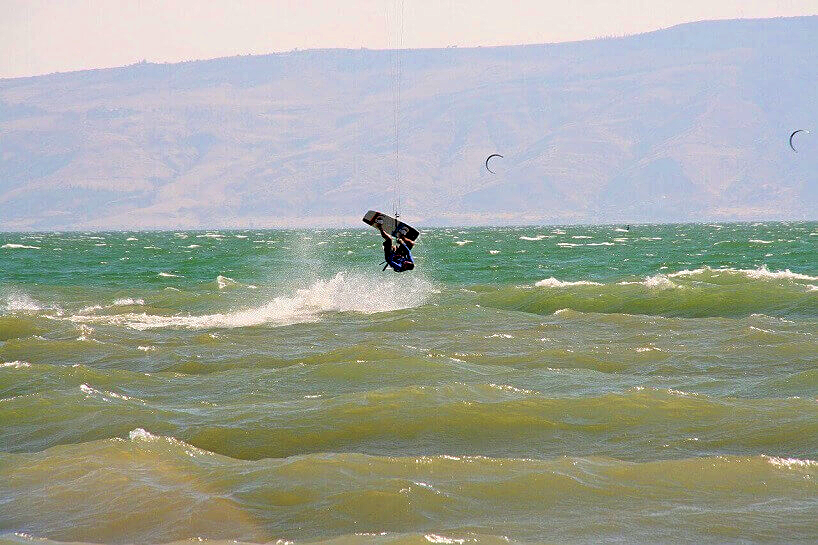 Water sports at the Sea of Galilee