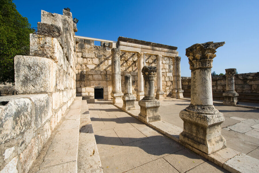 Ruins of  Capernaum Synagogue, Galilee