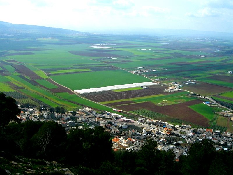 Jezreel Valley from the top of Mount Tabor.