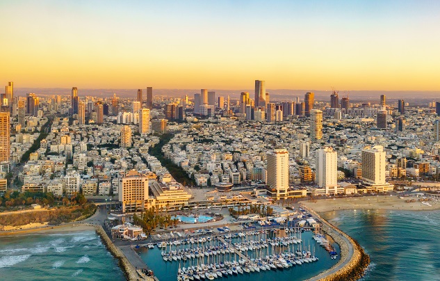 Tel Aviv coastline and Marina