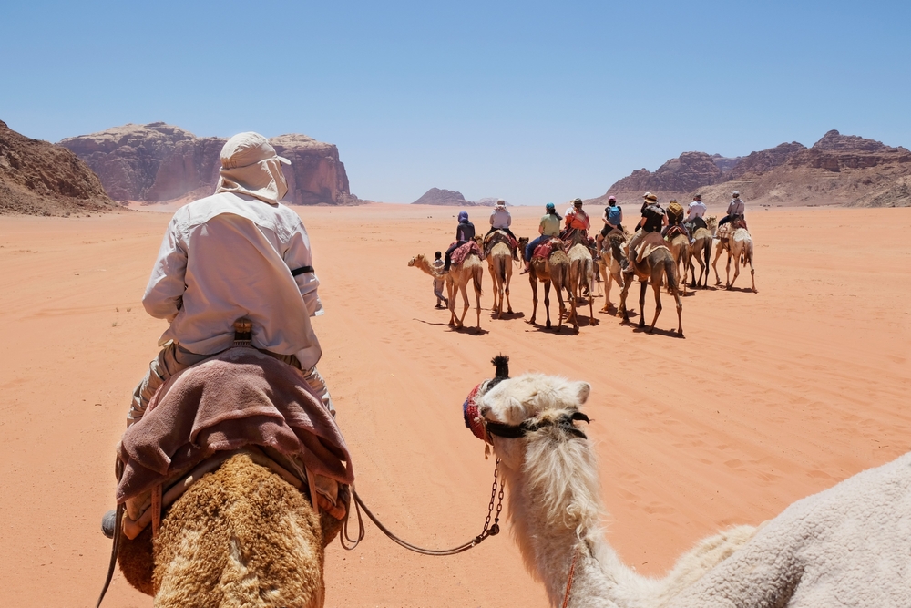 Camel Riding in the Middle East- Camel Riding in Wadi Rum, Jordan