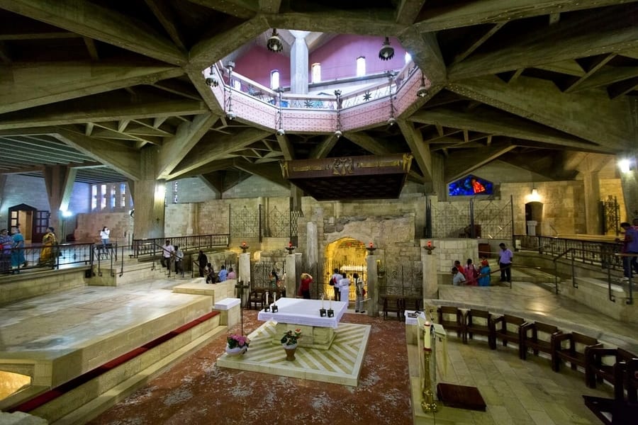 Inside the Church of Annunciation, Nazareth