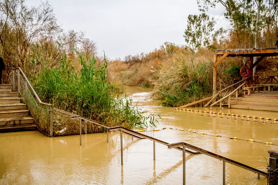 The Jordan River at Qasr al-Yahud Baptismal Site