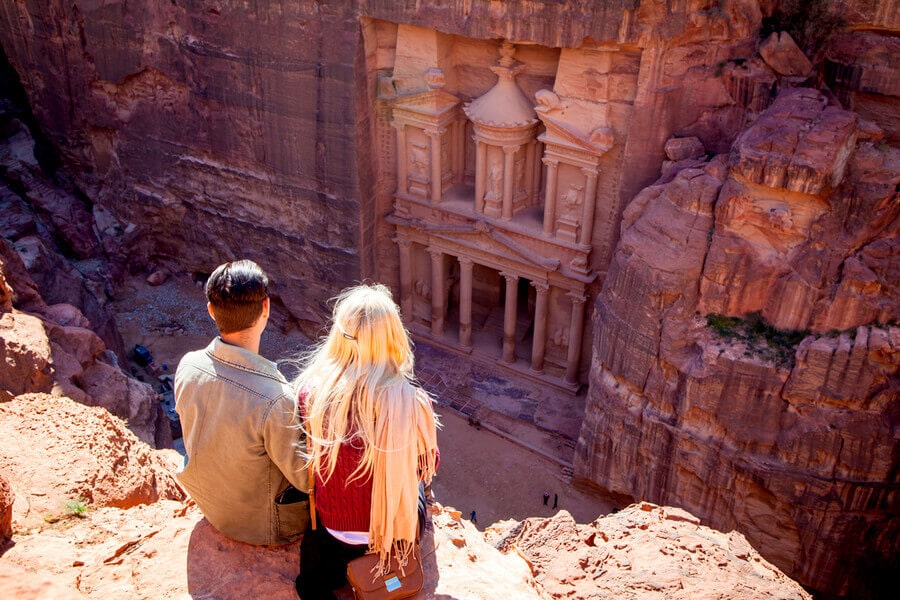 A couple in Petra