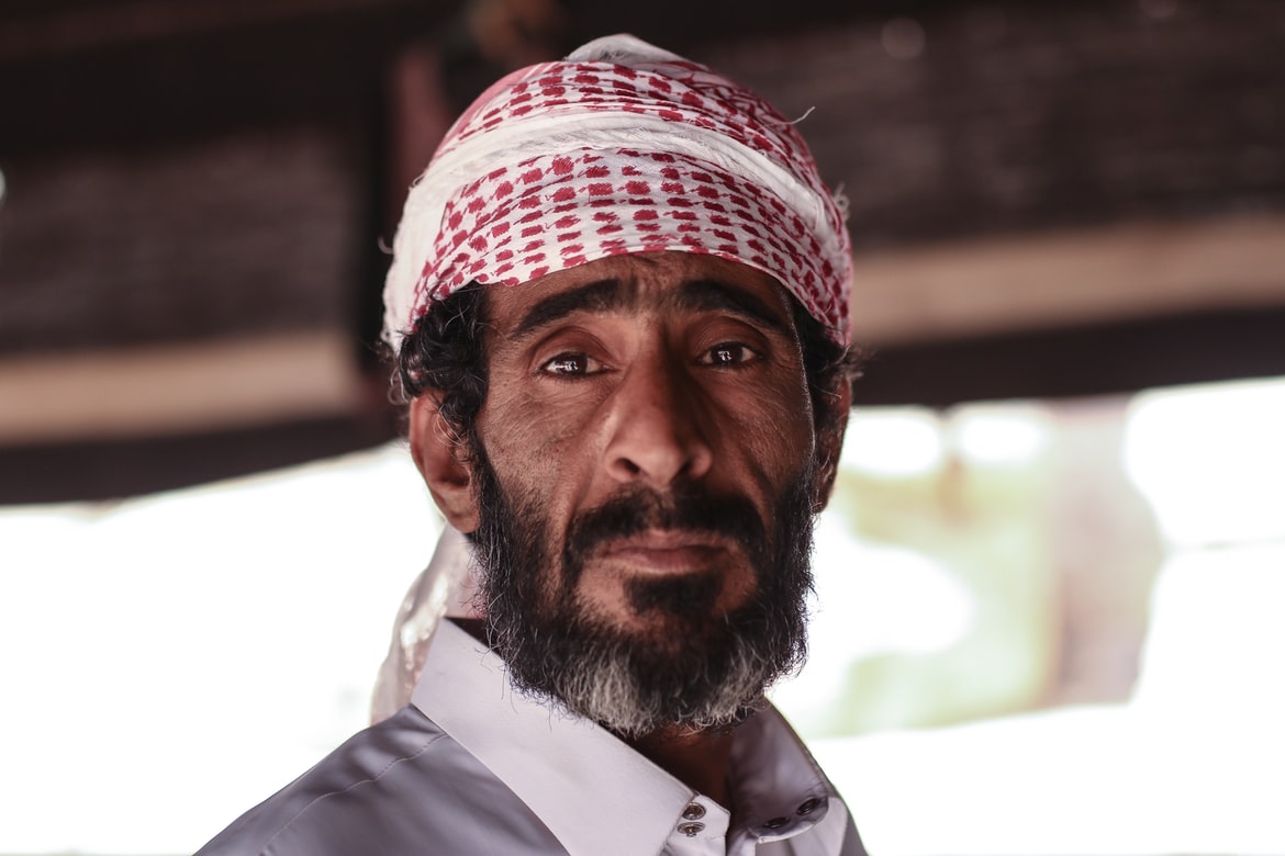 A Bedouin man in Wadi Rum, Jordan