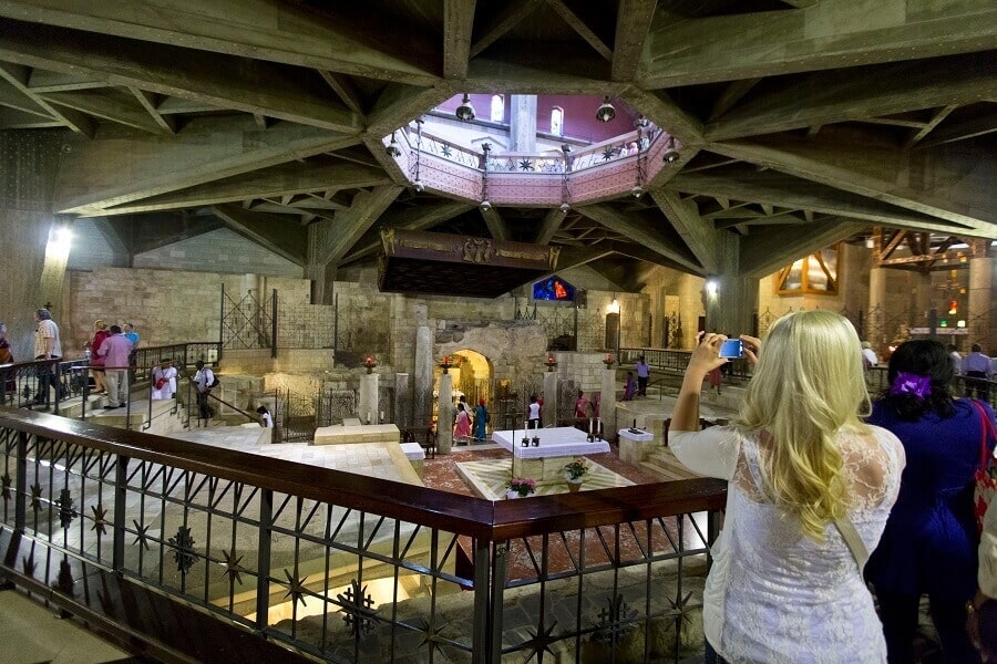 The Church of the Annunciation interior, Nazareth, Israel