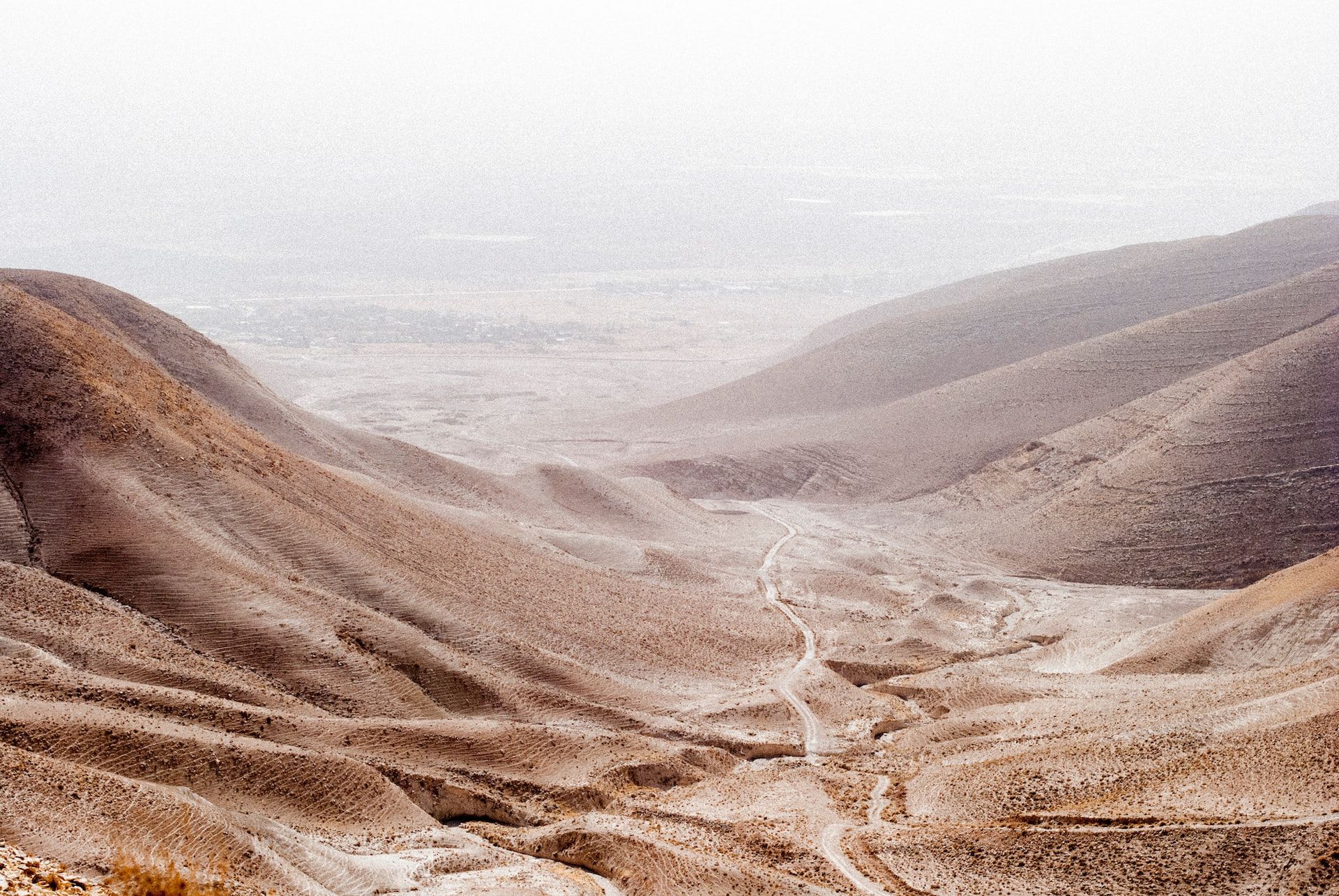 The Jordan Valley, seen from the top of Mount Sartaba
