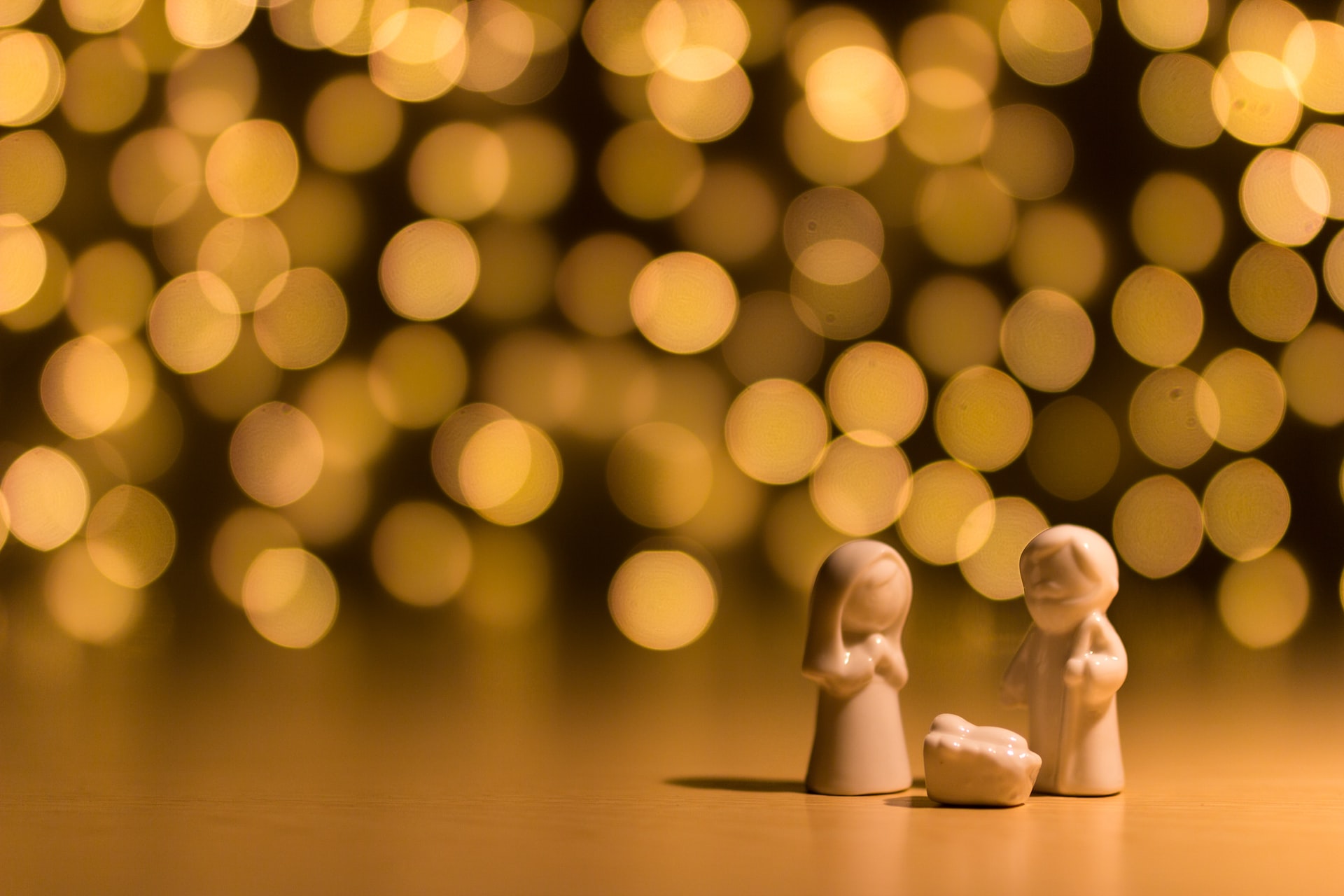 Nativity set inspired by the Gospel accounts of the birth of Jesus