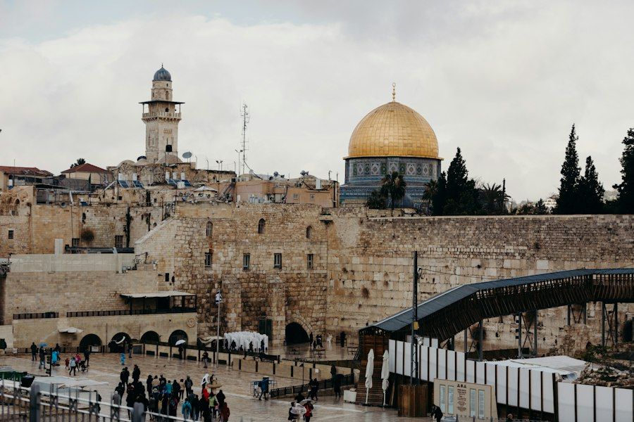 The Western Wall in Jerusalem on a winter day