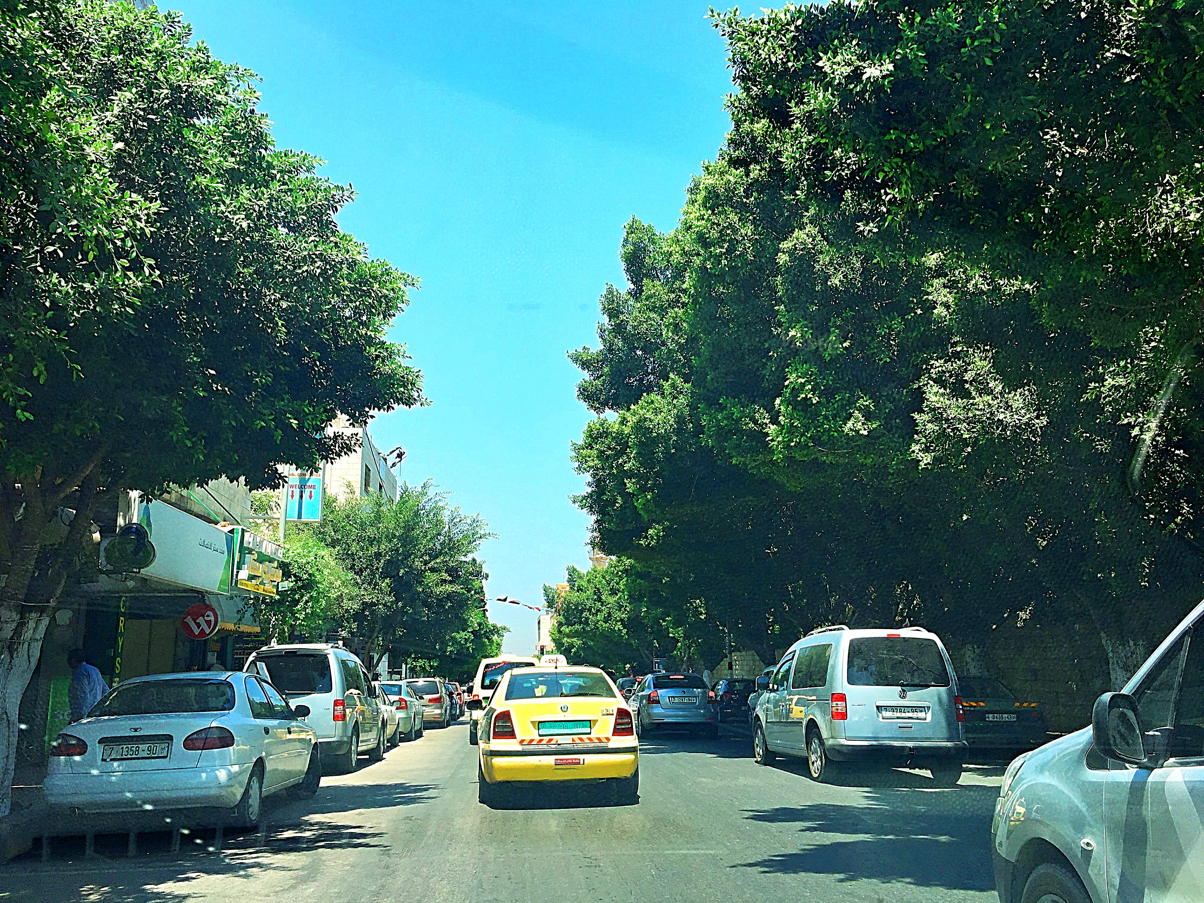 Nablus street, West Bank