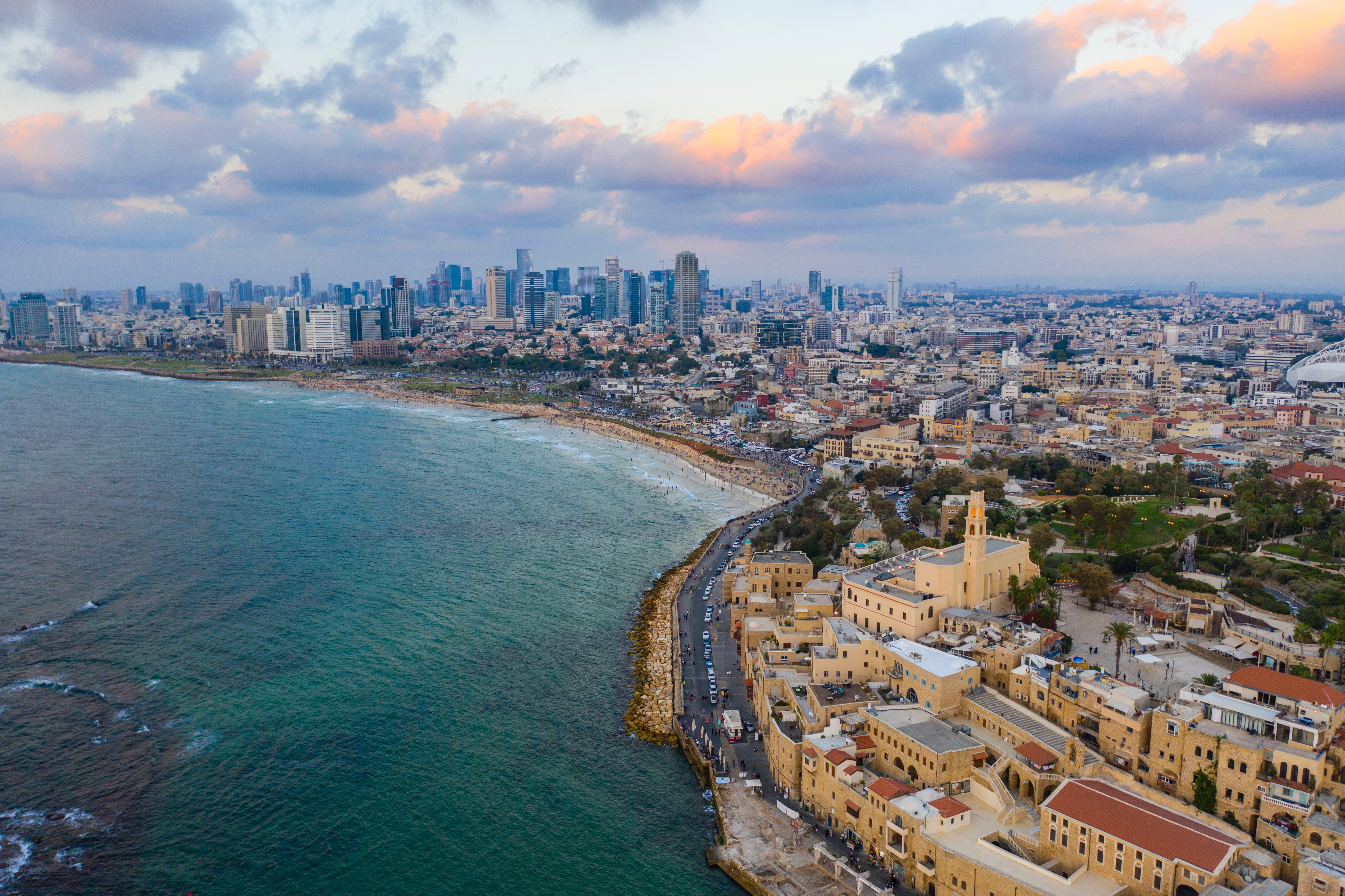 Tel Aviv and Jaffa aerial view