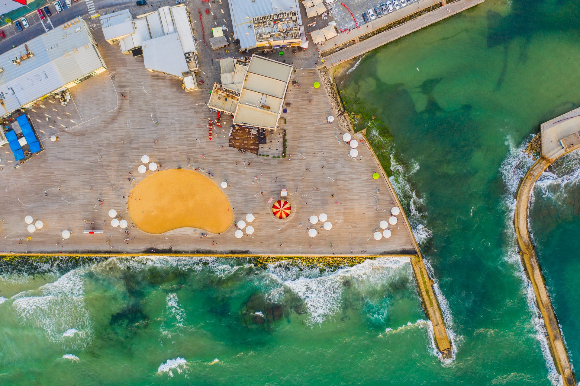 Aerial view of Tel Aviv Port