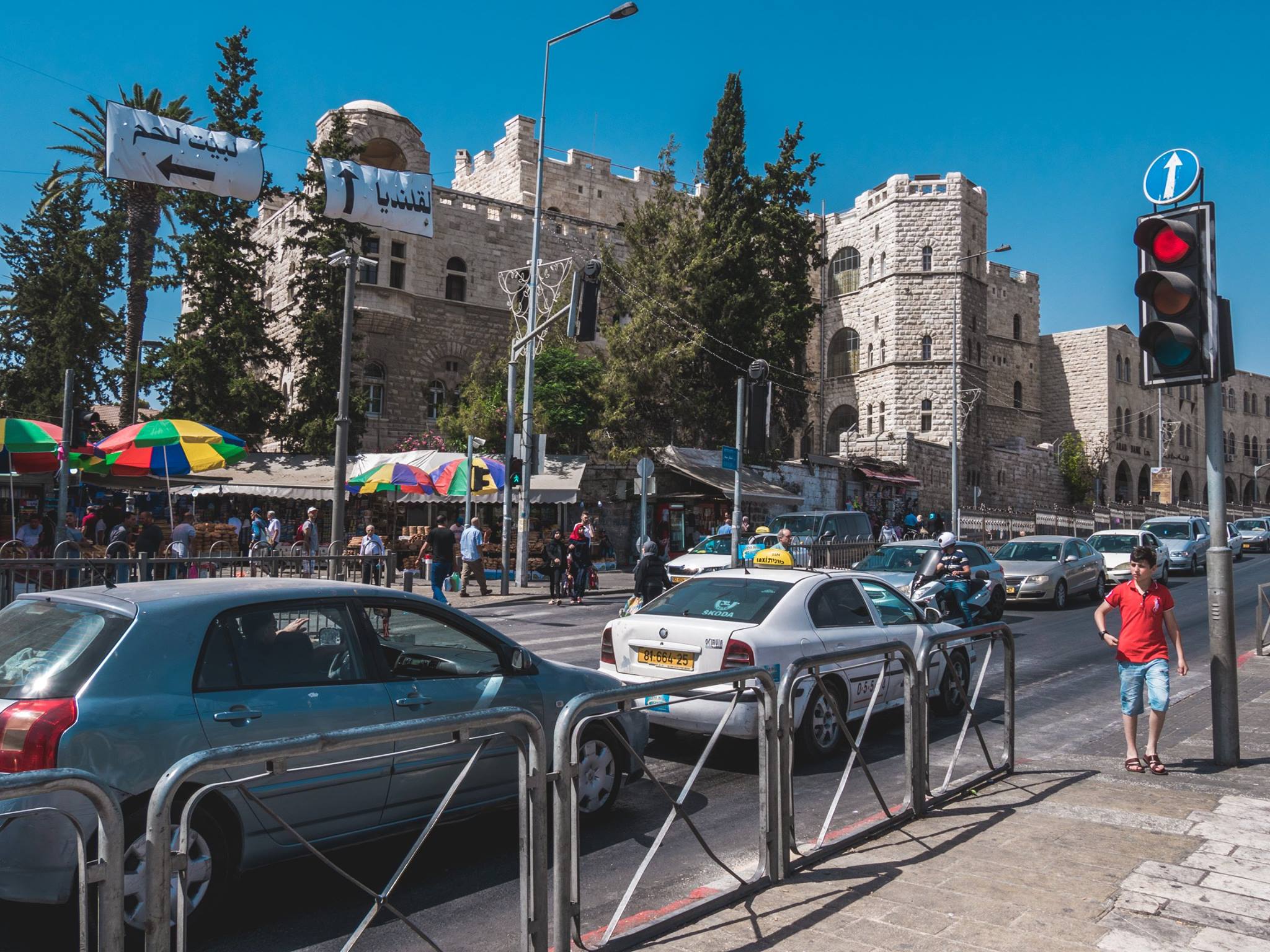 Taxi in Jerusalem street