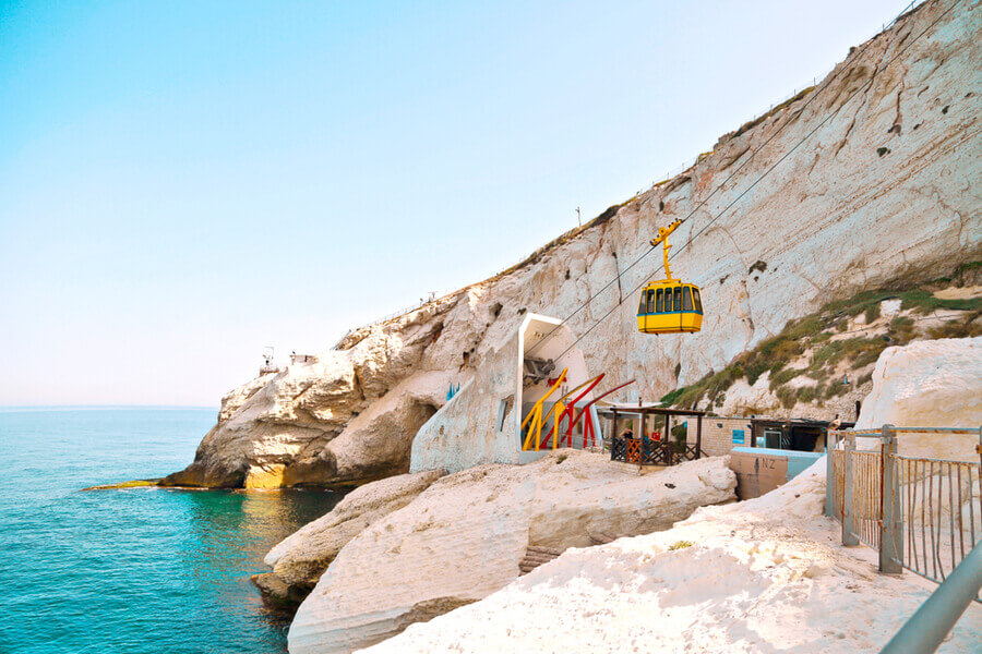 The Cable Car to Rosh Hanikra Sea Caves