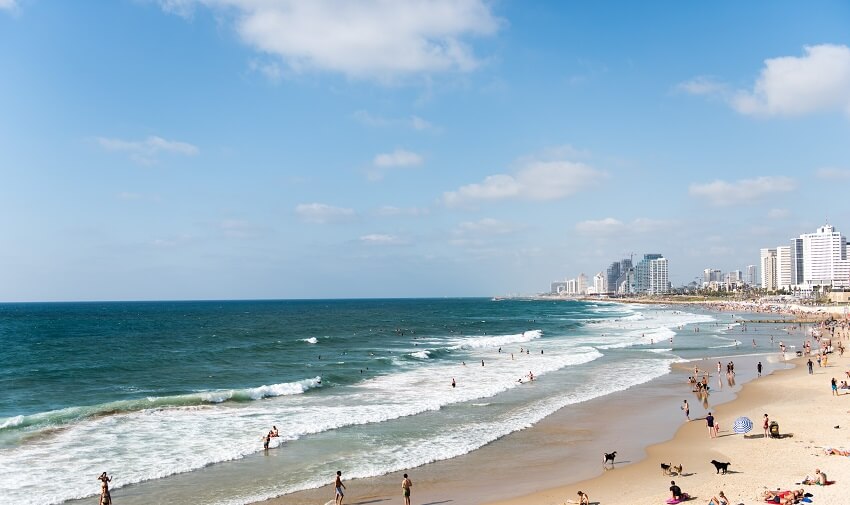 Tel Aviv beach stretch