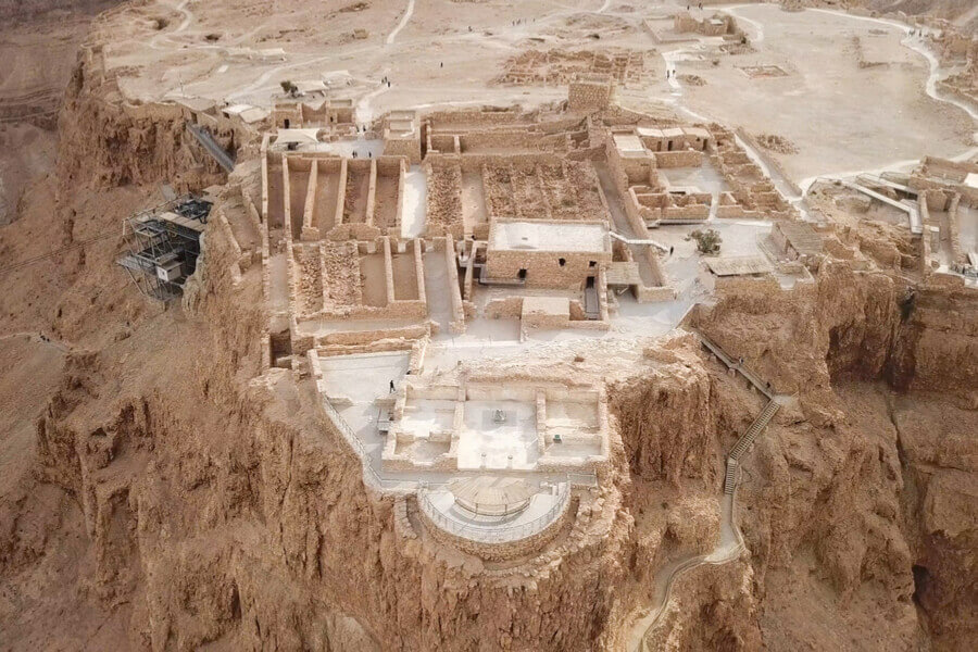 ​​First Time in Israel- Masada Fortress from above
