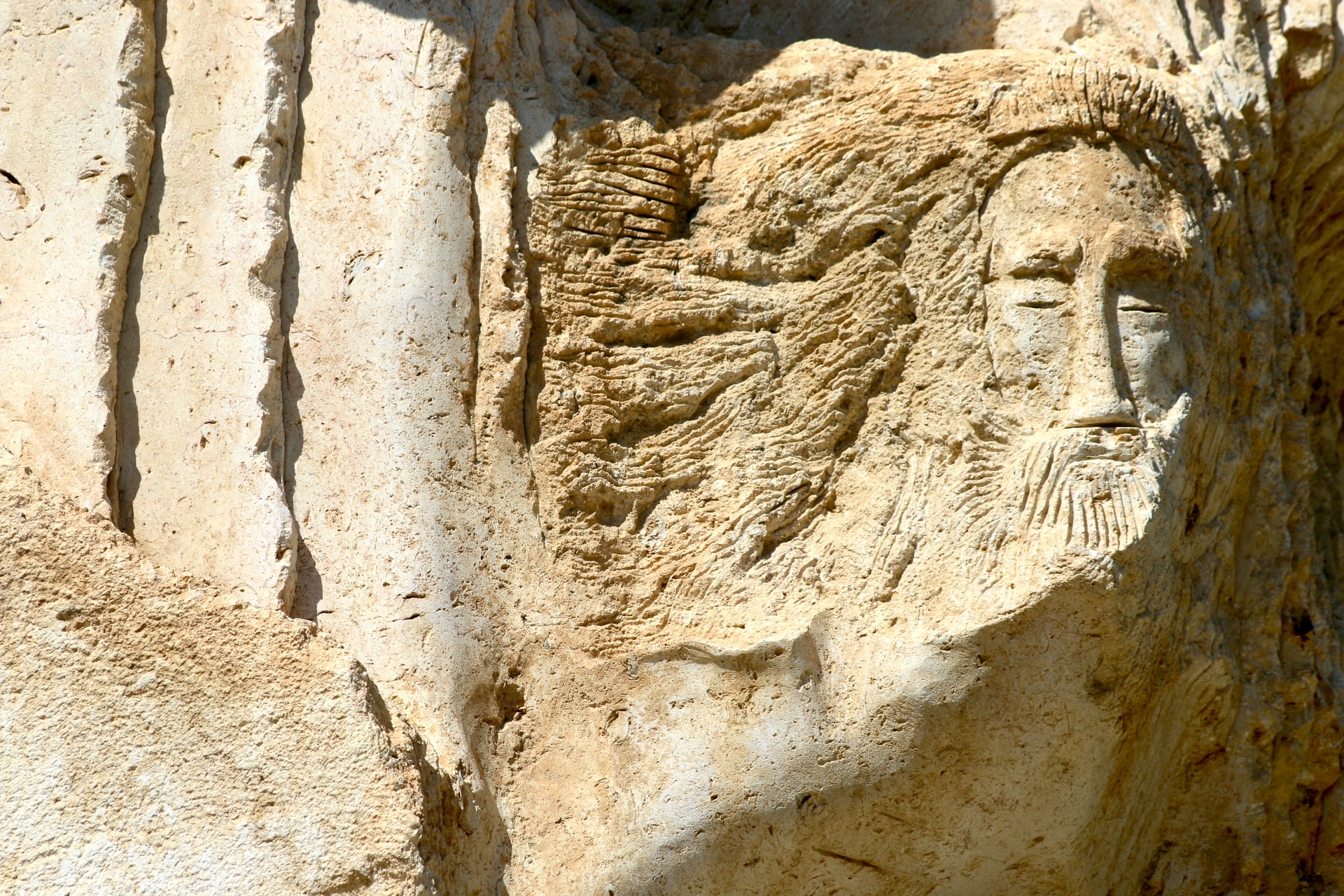 Sculpture of Moses at the entrance of Mt. Nebo, Jordan