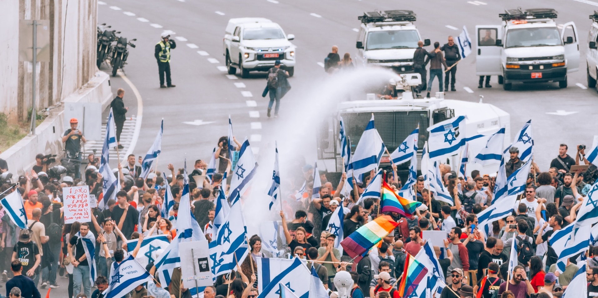Israel Protest 2023- Road Blocking in Tel Aviv