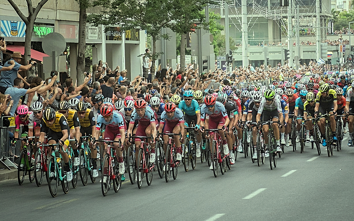 The bicycle race Giro d'Italia in Israel