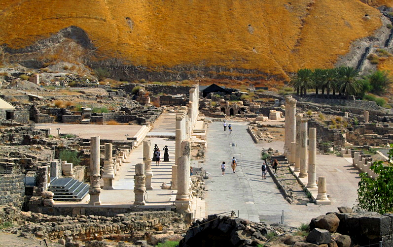 The Archaeological site of Beit Shean