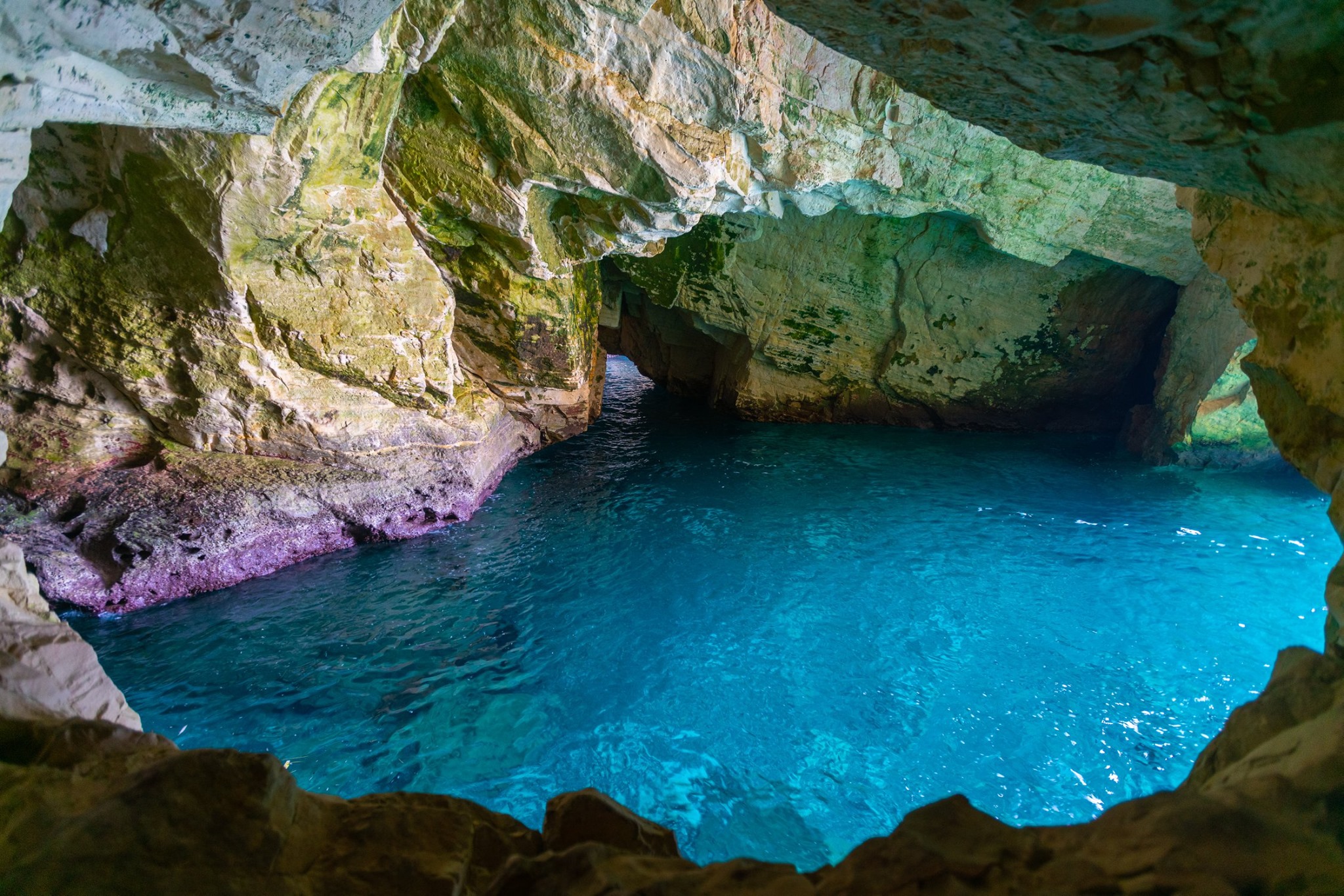 Rosh Hanikra sea grottoes on the border with Lebanon, Israel