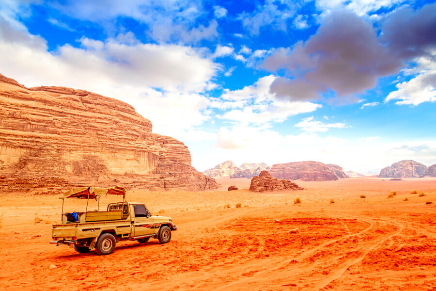 A jeep tour in Wadi Rum, Jordan