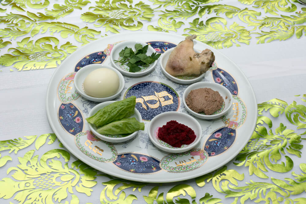Easter, Passover and Ramadan- Seder ceremonial plate