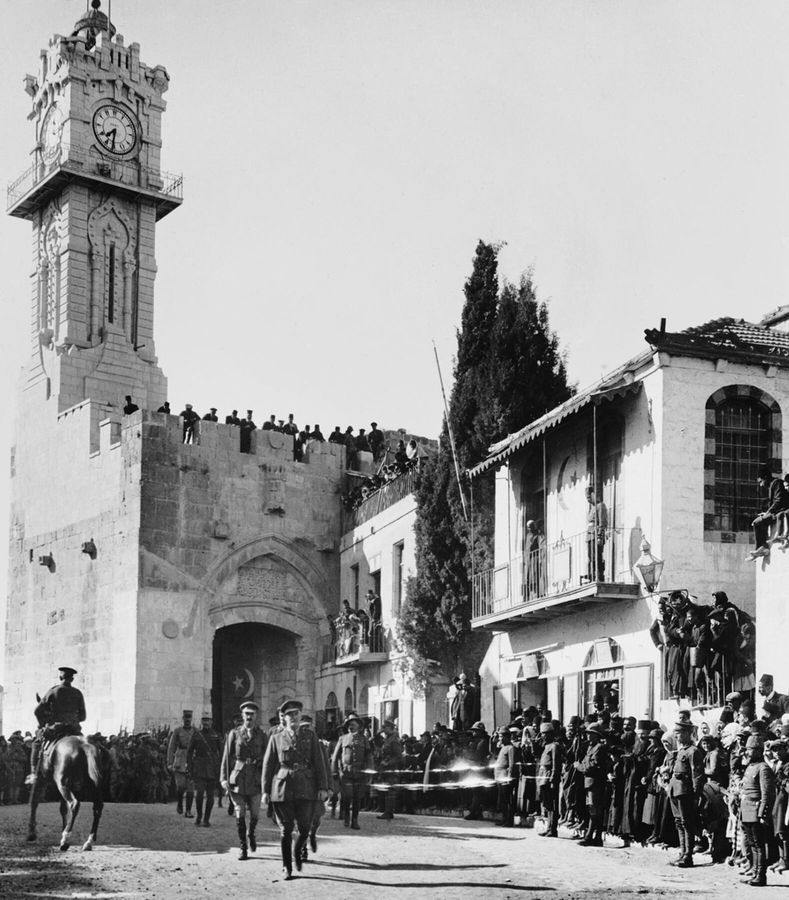 General Allenby’s entry into Jerusalem, December 11, 1917 General Allenby’s entry into Jerusalem, December 11, 1917. An archival photograph from the opening of British administration, before the Mandate formally entered into force.