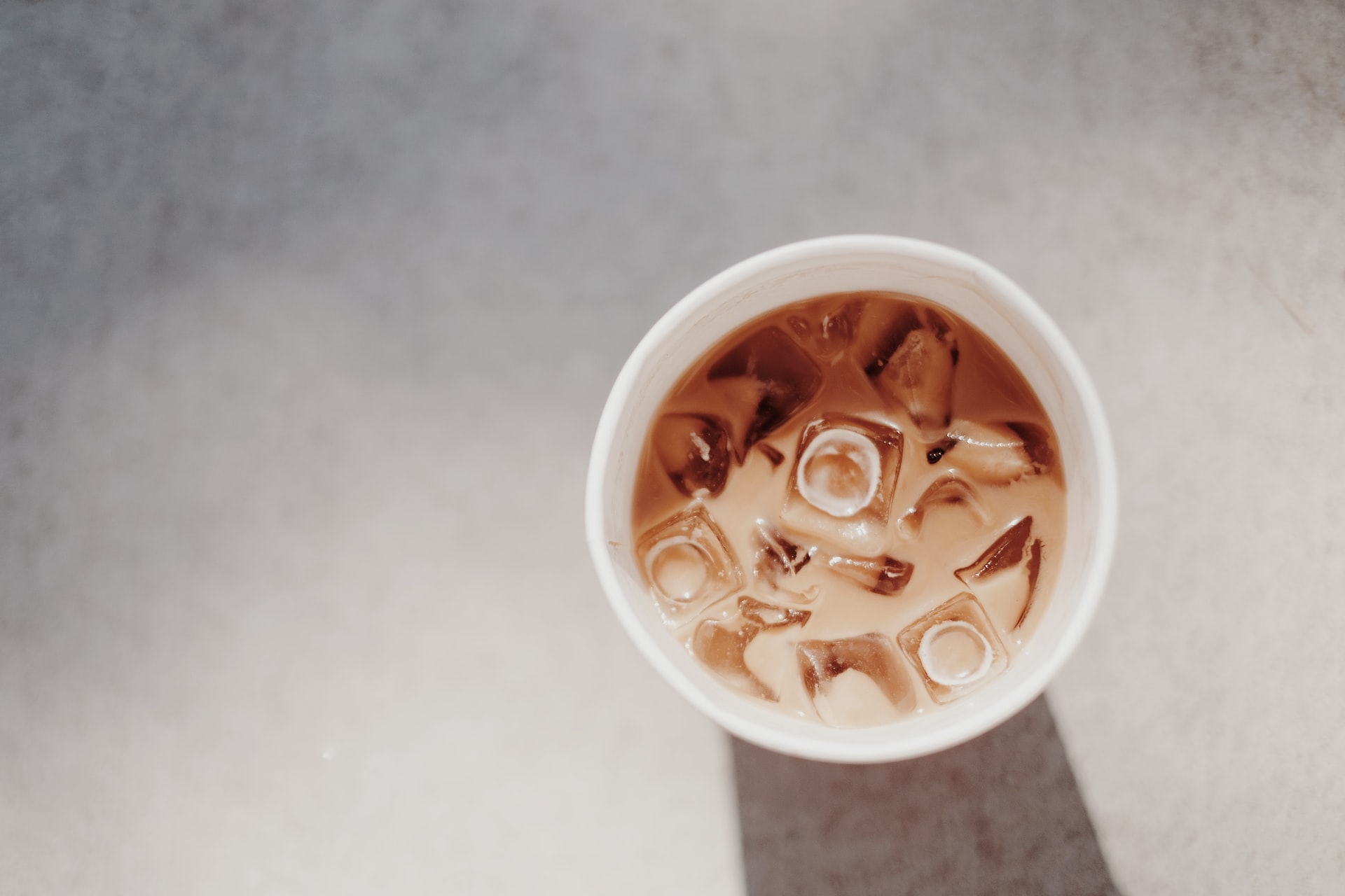 Iced coffee in a cup