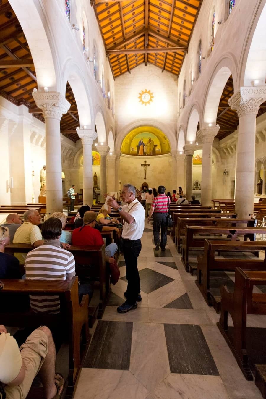 At the st. Joseph Church in Nazareth