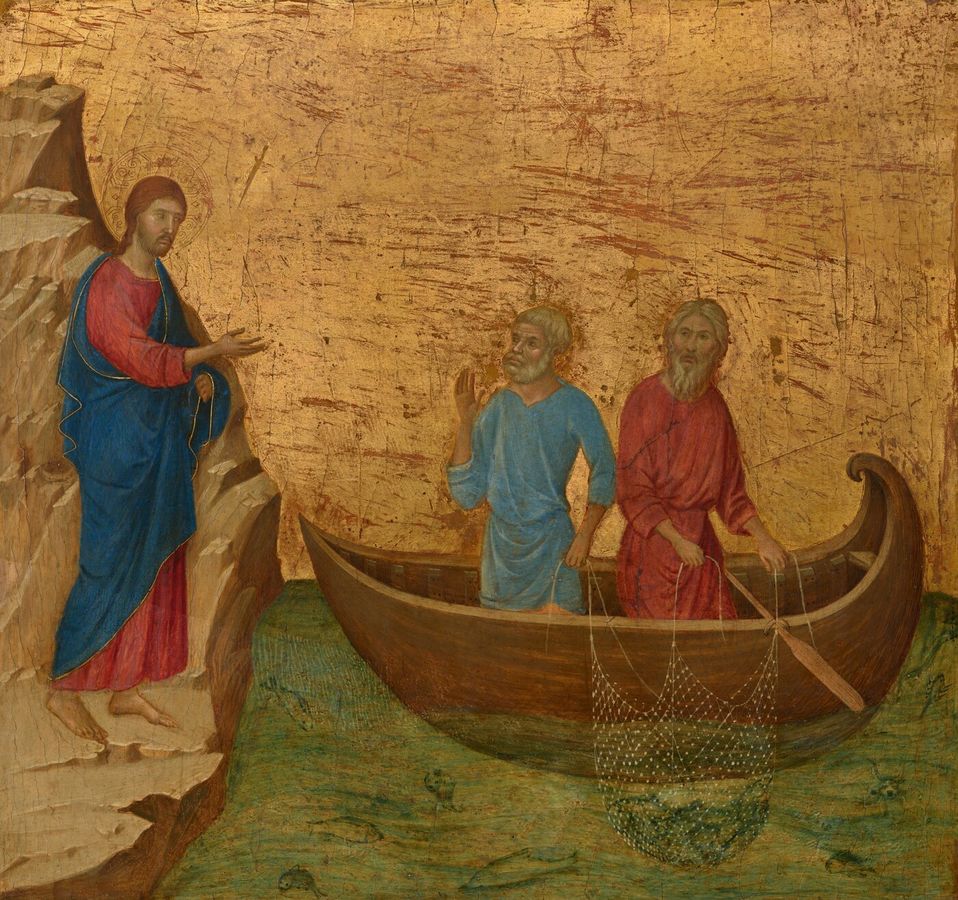 The Calling of the Apostles Peter and Andrew, Duccio The Calling of the Apostles Peter and Andrew by Duccio