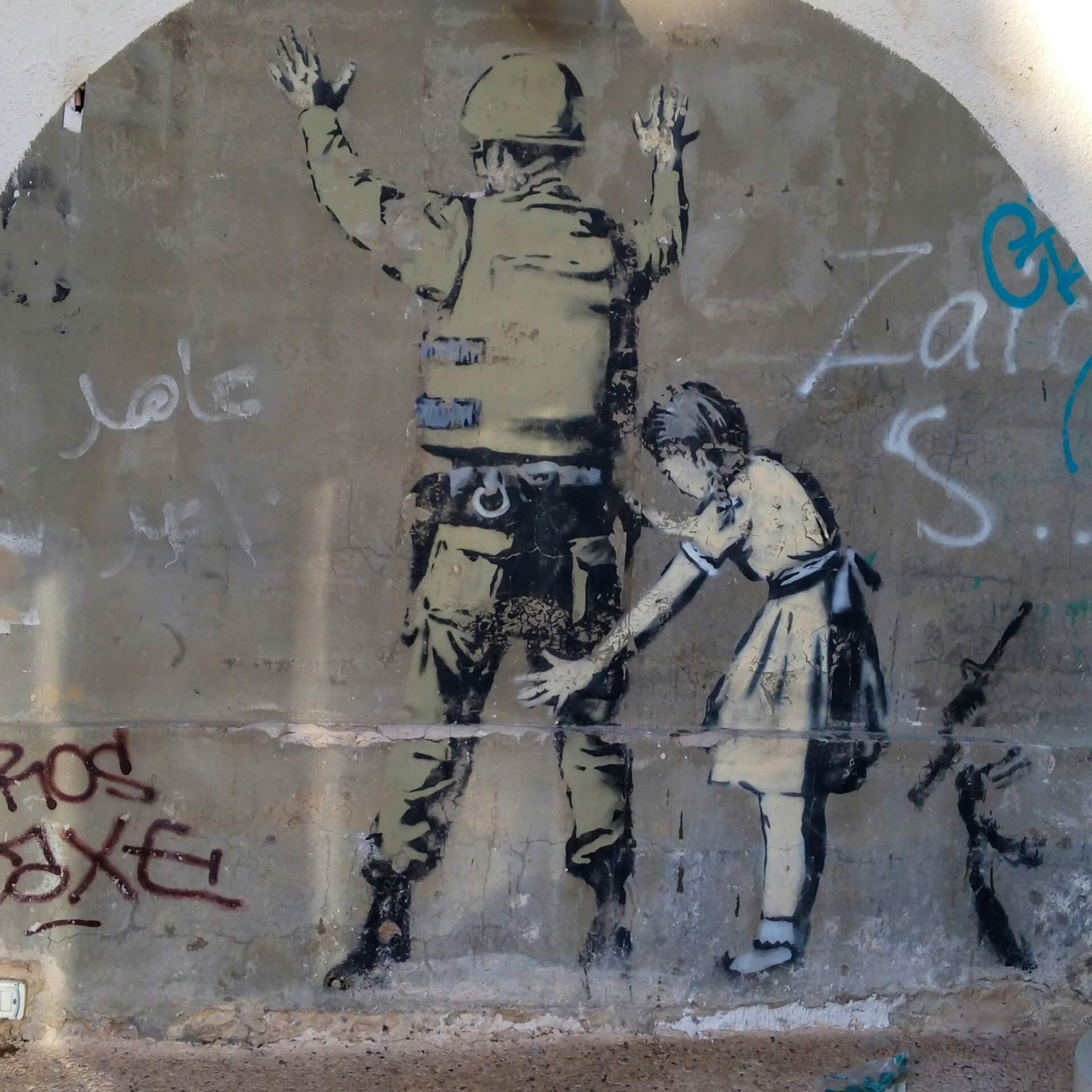 Banksy Bethlehem Wall Graffiti
